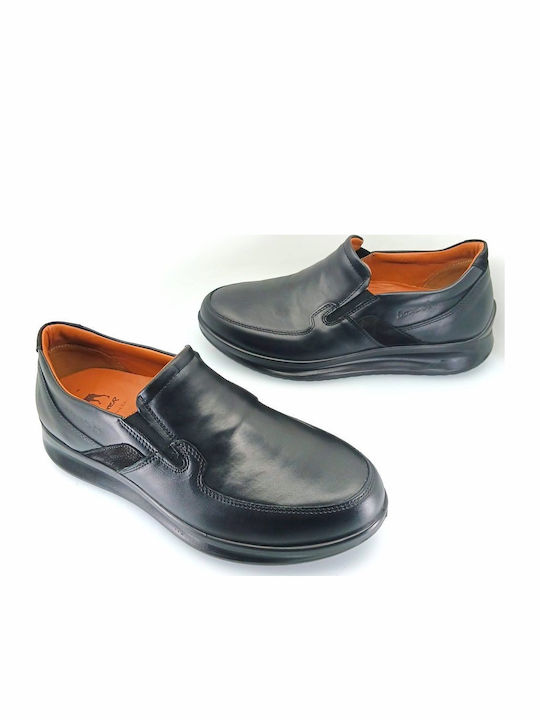 Men's Leather Slip-Ons Black
