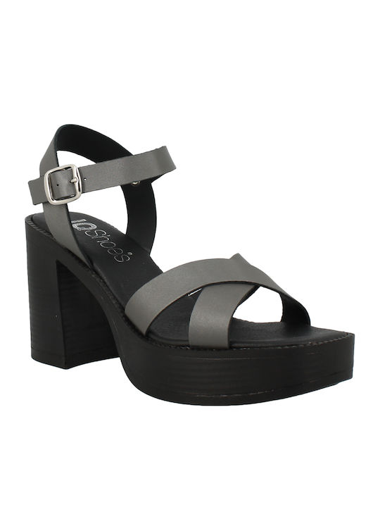 Leather Sandals Gray