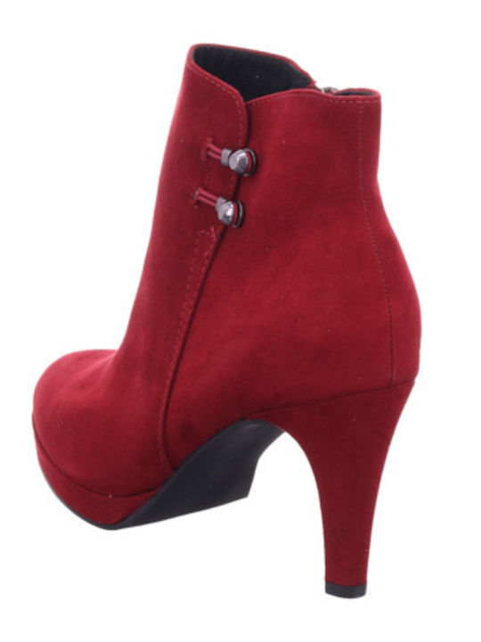 Ghete Dama Culoare Full Face Burgundy de Piele