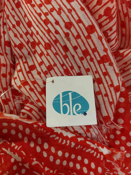Ble Resort Collection Γυναικείο Φουλάρι Κόκκινο