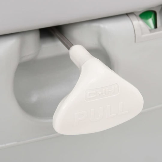 vidaXL Chemical Toilet Portable Gray and White 22 made of HDPE 12lt
