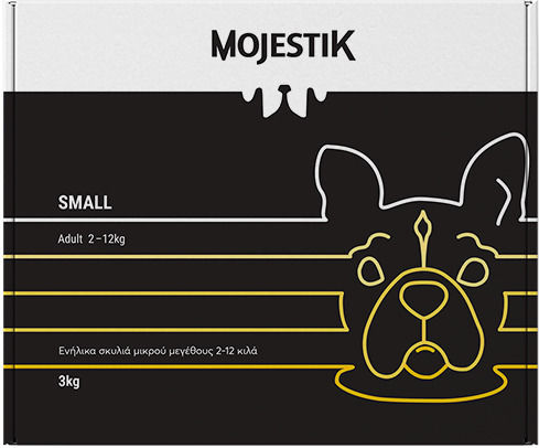 Mojestik Premium Small Adult Dog 3kg Ξηρά Τροφή για Ενήλικους Στειρωμένους Σκύλους Μικρόσωμων Φυλών με Κοτόπουλο