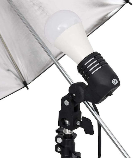 vidaXL Fotostudio-Set Lichter Schirm für Studio
