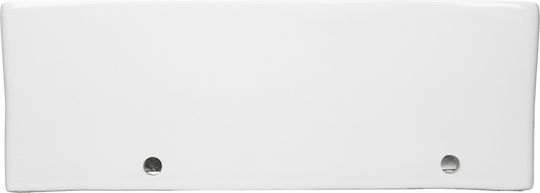 ECD Germany An der Wand montiert Aufgesetztes Waschbecken Keramik 35x20.5x12.5cm Weiß