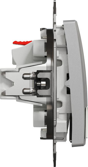Schneider Electric Knopf Glocke in Silber Farbe SDD113143L