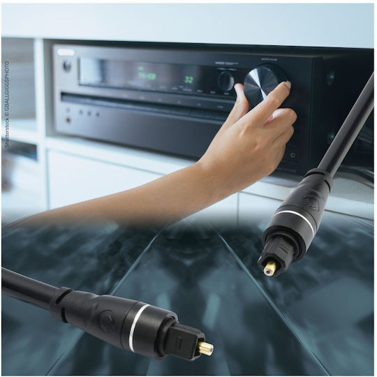 Oehlbach Optical Audio Cable TOS male - TOS male Μαύρο 3m (D1C33134)