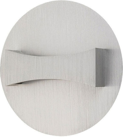 Rabalux Neville Modern Lamp Wall with Integrated LED and Warm White Light Gray 18x21.5x9cm