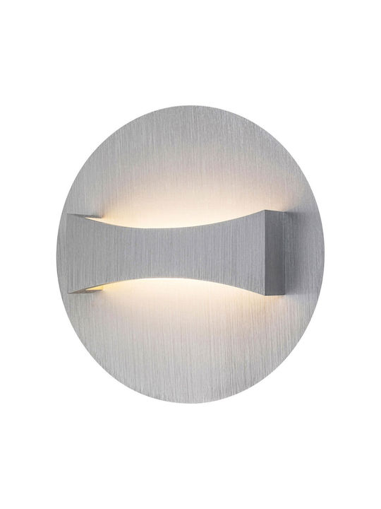 Rabalux Neville Modern Lamp Wall with Integrated LED and Warm White Light Gray 18x21.5x9cm