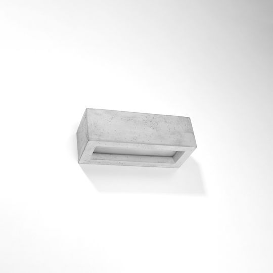 Sollux Vega Modern Lamp Wall with Socket E27 Gray 30x21x15.5cm