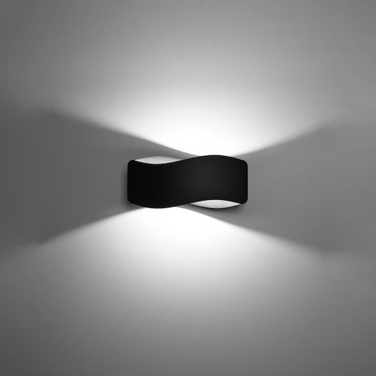 Sollux Tila Modern Lamp Wall with Socket G9 Black 30x15x15cm