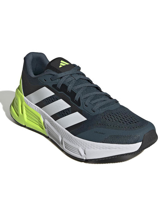 Adidas Questar Ανδρικά Αθλητικά Παπούτσια Running Arctic Night / Cloud White / Lucid Lemon