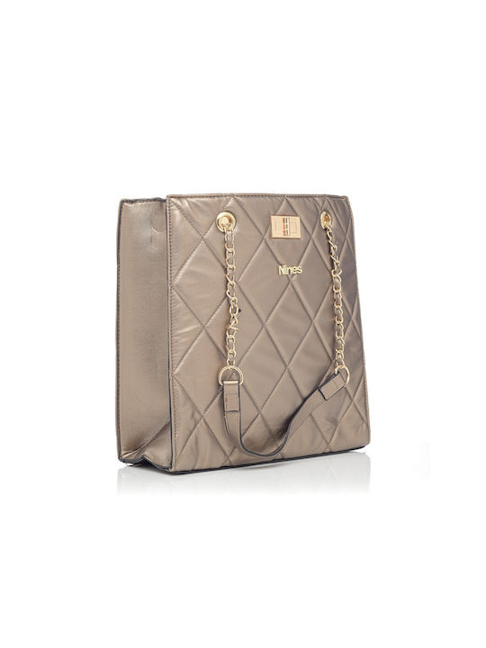 Nines Women's Bag Shoulder Gold