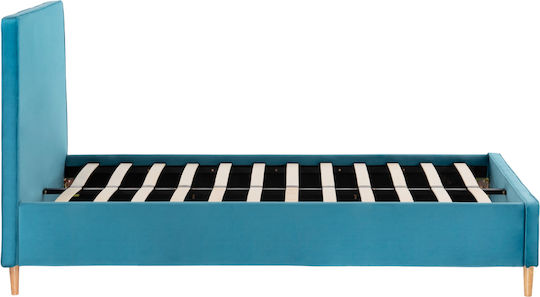 Maylin Pat Semi-dublu Turcoaz cu Lamele pentru Saltea 120x200cm