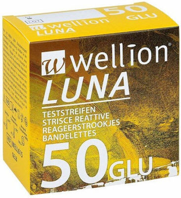 Wellion Luna GLU Blood Glucose Test Strips 50pcs