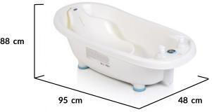 Cangaroo Bubble Bath Support Without Base with Thermometer Blue