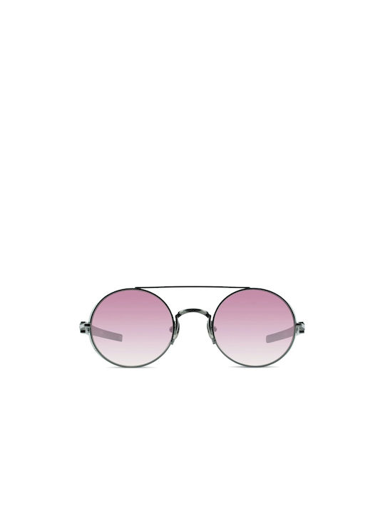 Matsuda Sunglasses with Black Metal Frame and Pink Gradient Lens M3128 RTM-MBK