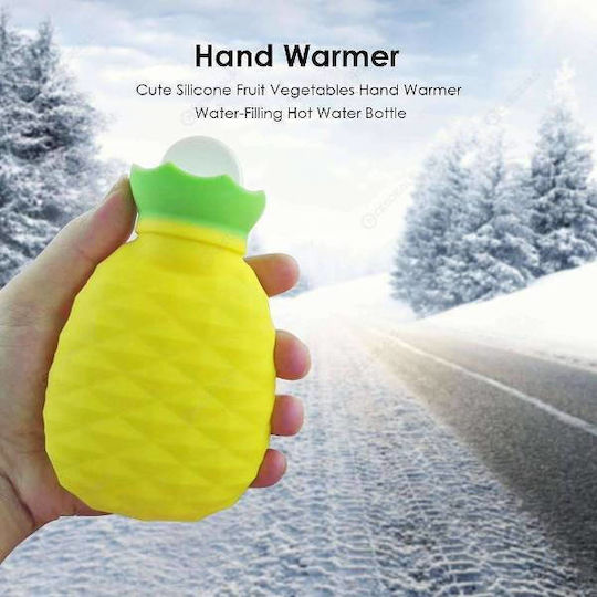 Hot Water Bottle Pineapple for Hands Hot Water Bottle Multicolored General Use 13.5x5cm 200ml