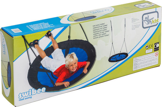 Cangaroo Swibee Nest Hanging Fabric Kids Swing 98x98x98cm for 3+ Years Blue