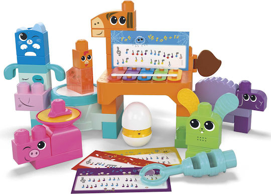 Mega Bloks Cuburi De Construit Musical Farm Band Pentru 1+ Ani 40 Bucăți