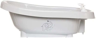 Bebejou Baby Bath Ollie with Thermometer White