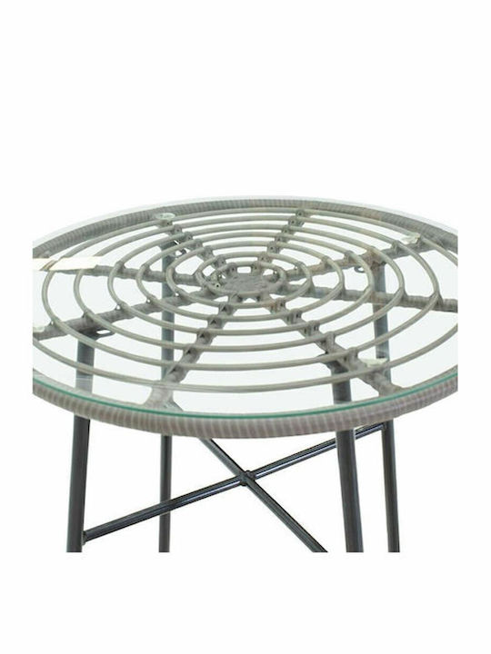 Tisch Bar für kleine Außenbereiche Stabil Appius Gray 70x70x74cm