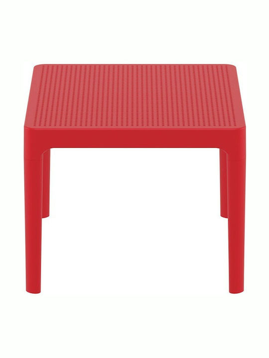 Masa Masa de lounge pentru spații exterioare mici din polipropilenă Sky Roșu 60x50x40buc