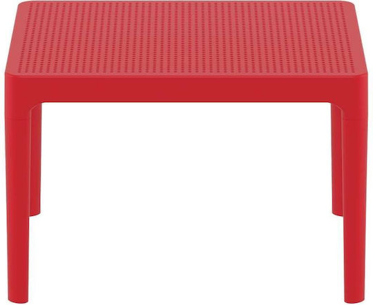 Tisch für kleine Außenbereiche Stabil Sky Rot 60x50x40cm