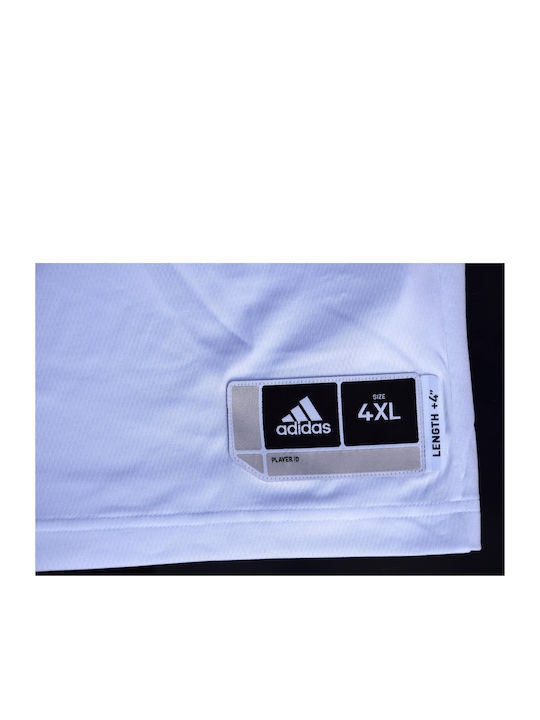 Adidas Ekit Jersey Ανδρική Αθλητική Μπλούζα Αμάνικη Λευκή