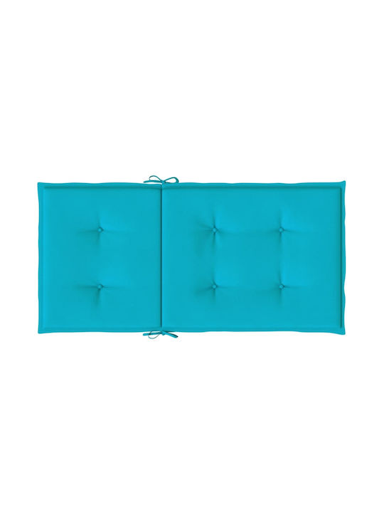 vidaXL Garden Chair Cushions with Backrest Grey 2 Pieces 50x100cm