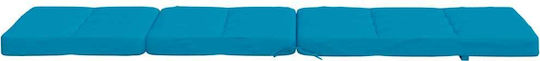 vidaXL Wasserdichtes Sonnenbank-Kissen mit Rückenlehne Hellblau 2Stück 55x180cm