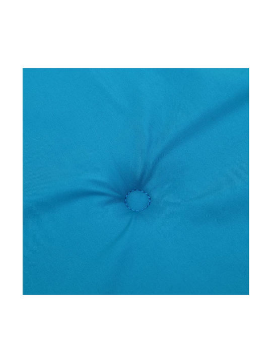vidaXL Pernă Waterproof Pentru Pat De Soare Cu Spătar Albastru Deschis 2 Bucăți 55x180 cm