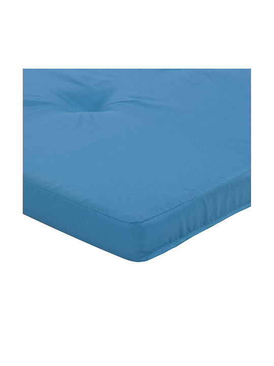 vidaXL Pernă Waterproof Pentru Pat De Soare Cu Spătar Albastru Deschis 2 Bucăți 55x180 cm