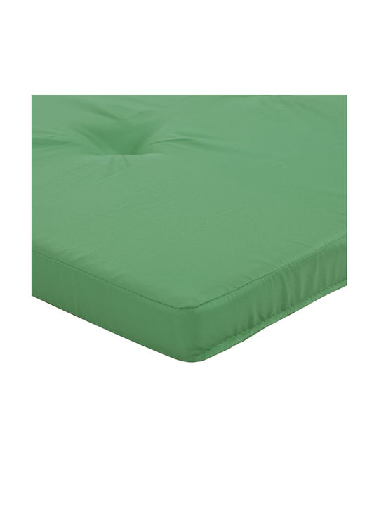 vidaXL Pernă Waterproof Pentru Pat De Soare Cu Spătar Verde 2 Buc 55x180 Cm
