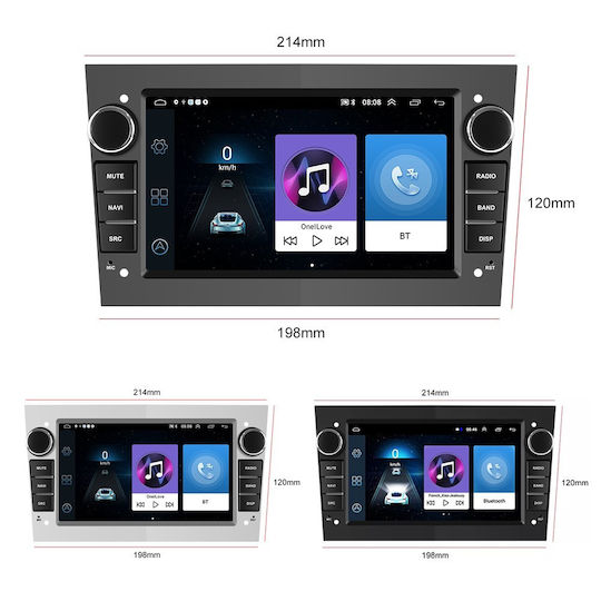 Car Audio System for Opel Corsa / Astra / Vectra / Zafira / Meriva / Vivaro 2004> (Bluetooth/USB/WiFi/GPS/Apple-Carplay/Android-Auto) with Touch Screen 7"