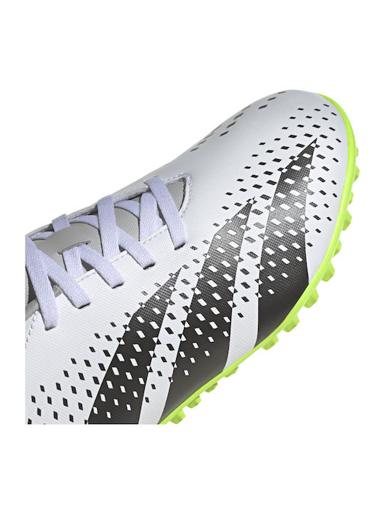 adidas Predator Accuracy.4 Pantofi de Fotbal cu talpă cu crampoane Albe