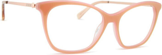 Moschino Plastic Eyeglass Frame Butterfly Pink MOL579 35J