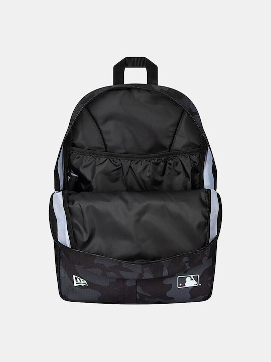 New Era New York Yankees School Bag Backpack Elementary, Elementary Black with Water Bottle Holder 21.5Liters