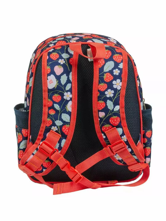 A Little Lovely Company Schulranzen Rucksack Kindergarten Rot mit Flaschenhalter