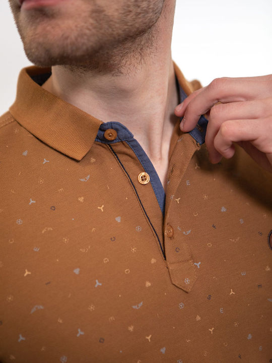 Polo Kurzarmbluse Brown