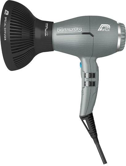 Parlux Digitalyon Magic Sense Ionic Professional Hair Dryer with Diffuser 2400W Glitter Gray