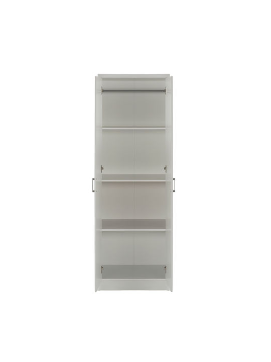 Двойна врата Гардероб Bailey Бял 60x42x180см