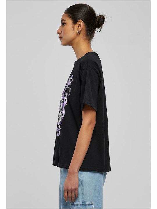 Always On Fire Damen T-Shirt Schwarz