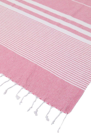 Towel To Go Πετσέτα Θαλάσσης Παρεό Ροζ 180x100εκ.