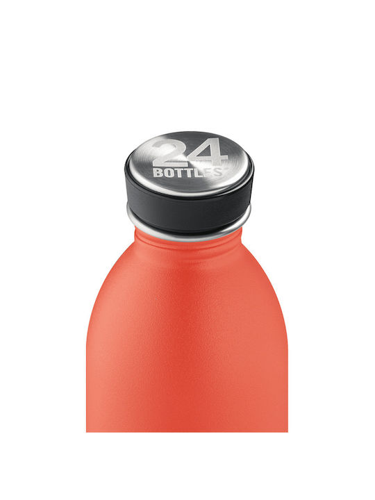 24Bottles Wasserflasche Rostfreier Stahl 500ml Orange