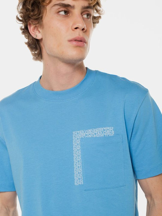 Tom Tailor Men's Short Sleeve T-shirt Light Blue