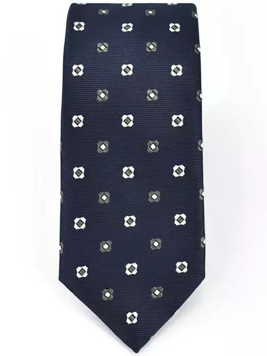 Makis Tselios Fashion Men's Tie Monochrome in Blue Color