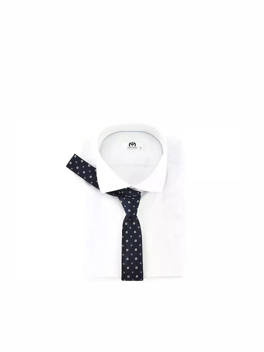 Makis Tselios Fashion Men's Tie Monochrome Blue