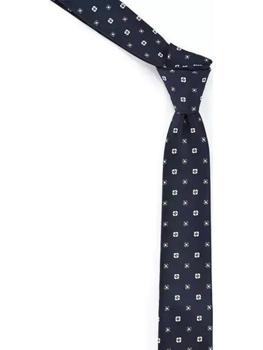 Makis Tselios Fashion Men's Tie Monochrome in Blue Color