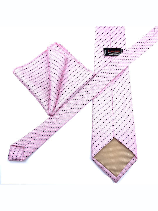 Legend Accessories Set de Cravată pentru Bărbați Tipărit în Culorea Roz