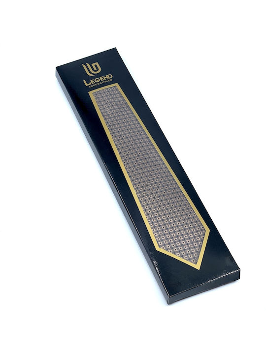 Legend Accessories Set de Cravată pentru Bărbați Tipărit în Culorea Bej